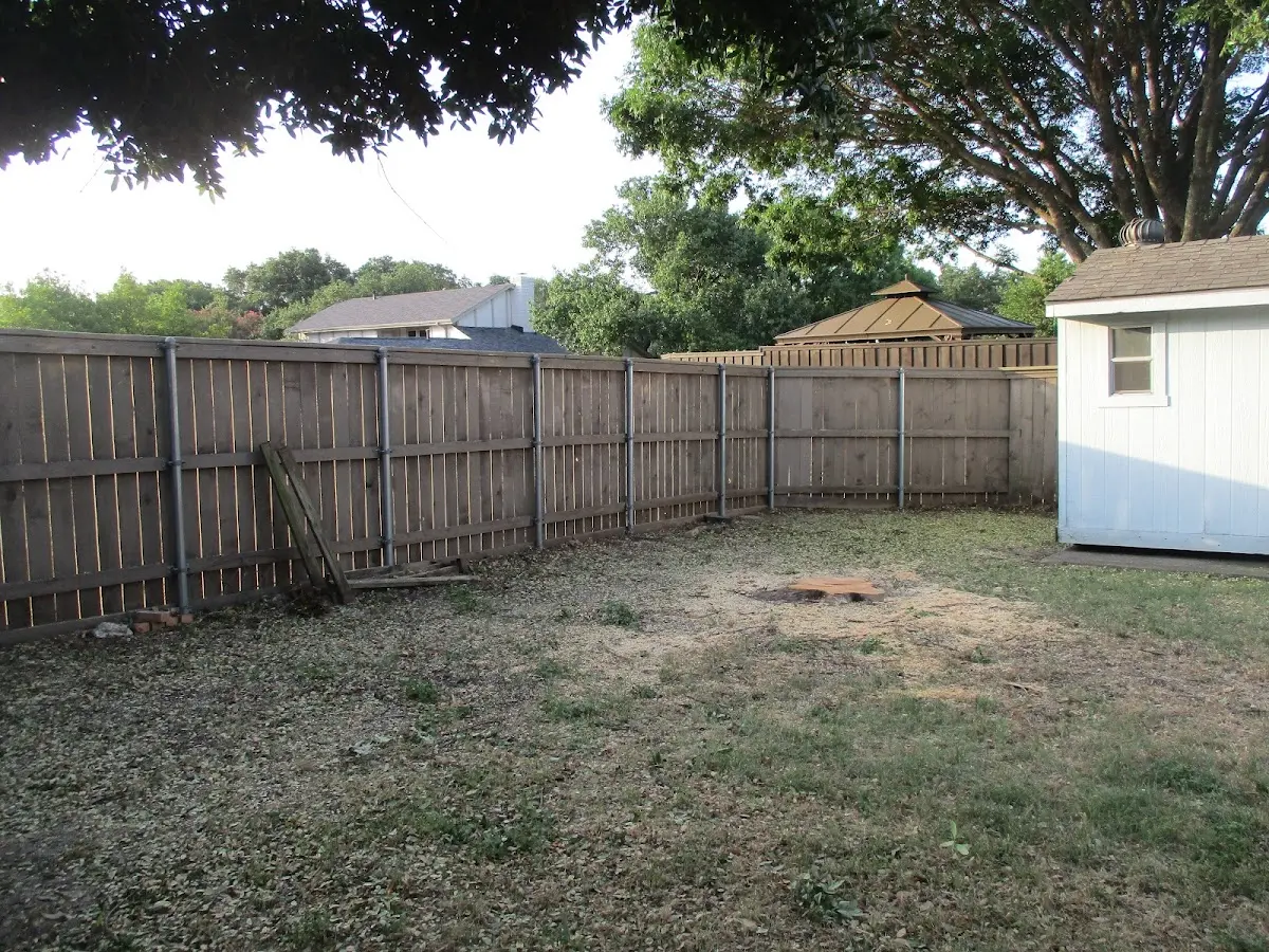 Cleared yard after professional tree removal in Aquashicola
